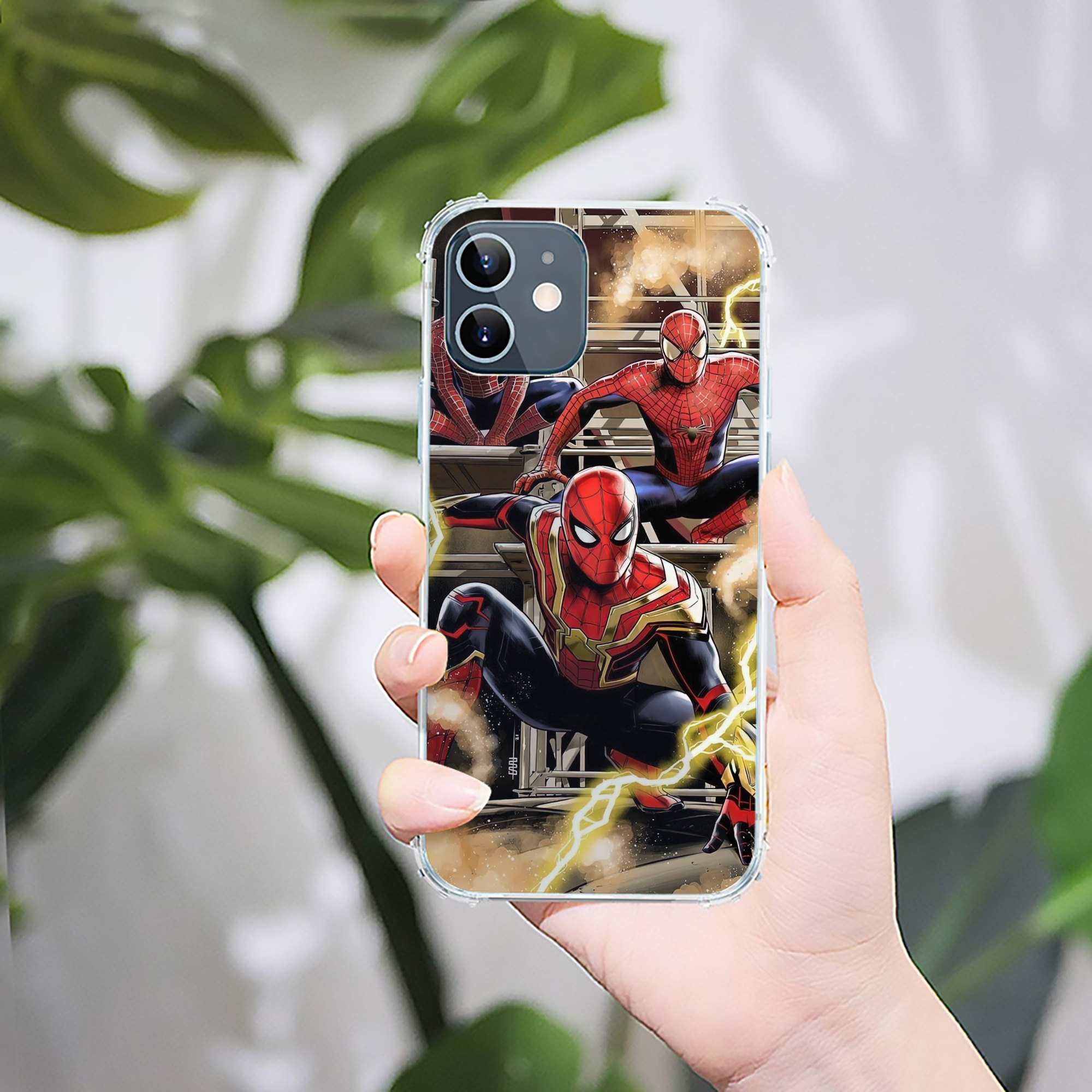 Spider Man スパイダーマン 【iPhone 12シリーズ対応】透明スマホケース（クリアソフトケース）